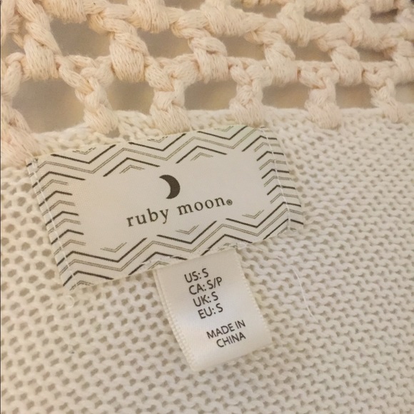 Blue & Cream Fringe Boho Cardigan - Picture 5 of 5